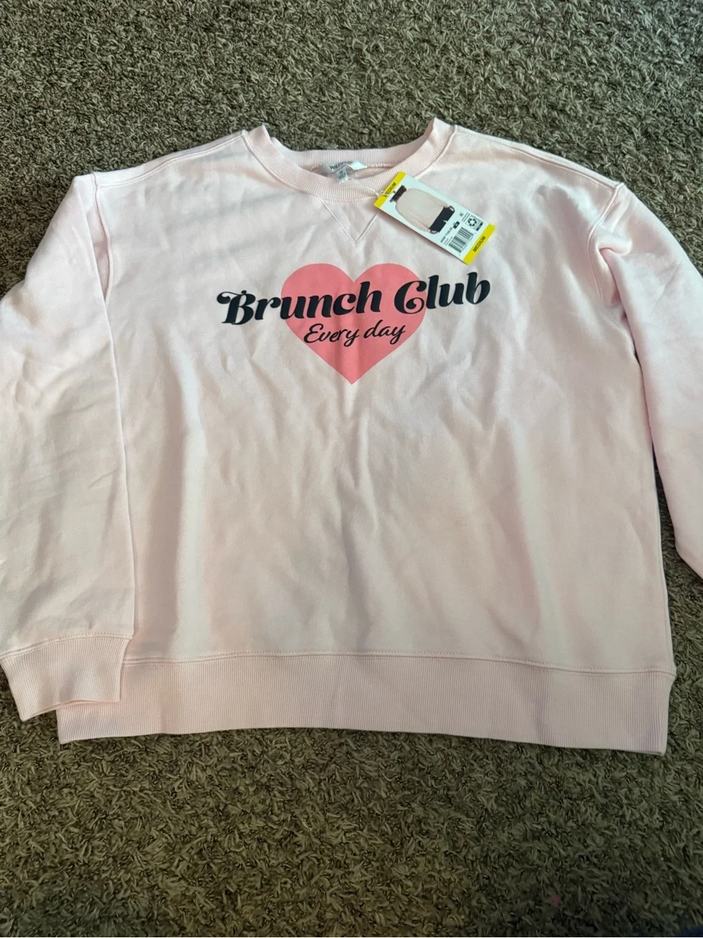 Wildfox Pink Brunch Club Every‎ Day Crewneck Sweatshirt